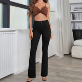 country concert outfit Jeans Women's Micro Elastic High Waist Black and White Micro Pants