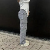 masc outfits Cargo Pants Multi-Pocket Straight Casual Pants Loose Baggy Street Women's Jeans