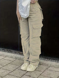 masc outfits Cargo Pants Multi-Pocket Straight Casual Pants Loose Baggy Street Women's Jeans