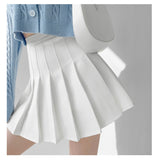 dream clothes American Preppy Style Brown Hot Girl Pleated Skirt Women's Spring and Autumn Slimming High Waist Skirt Retro Sexy Skirt Fashion