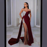 prom dresses 2024 New Women's Clothing EBay Sexy Heavy Industry Bronzing Large Swing Prom Evening Dress Dress