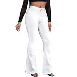 country concert outfit Jeans Women's Micro Elastic High Waist Black and White Micro Pants