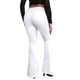 country concert outfit Jeans Women's Micro Elastic High Waist Black and White Micro Pants