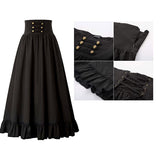 pop culture dress to impress Plus Size Retro Renaissance Women's A- line Ruffle Skirt Halloween Ball Retro Cosplay