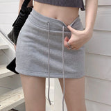 Girlary Summer Elastic Waist Mini Skirts Women Girl Sport Yoga Skirts 2024 Spring Breathable Running Skirts Casual A-line Slim Skirt