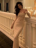 Girlary Sexy Velvet Bodycon Wedding Party Dresses Women Elegant Hollow Out Formal Occasion Evening Prom Robe Summer Long Vestidos