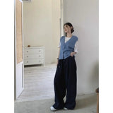 Girlary Harajuku Oversize Cargo Pants Youthful Woman Streetwear Casual Y2k Vintage Sweatpants Spring Joggers Baggy Trousers