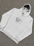 Girlary Vintage Graphic Fleece Hoodies Women Oversized Casual Gray Sweatshirts Black Pullovers Hip Hop Streetwear Winter 2024