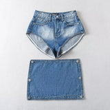 Girlary Summer Sexy Spicy Girl High Waisted Lift Buttocks Denim Shorts Women's Europe/America Fashion Slim Casual Shorts