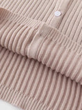 Girlary Elegant Women Pink Single Breasted Knit Cardigan Autumn Sweet Ladies Solid O-Neck Sweaters Female Chic Long Sleeve Tops