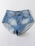 Girlary Summer Sexy Spicy Girl High Waisted Lift Buttocks Denim Shorts Women's Europe/America Fashion Slim Casual Shorts