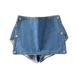 Girlary Summer Sexy Spicy Girl High Waisted Lift Buttocks Denim Shorts Women's Europe/America Fashion Slim Casual Shorts