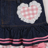 Girlary party look snspos Preppy Style Lolita Kawaii Skirts Japanese Sweet Mini Women Harajuku Cute Ball Gown Denim Skater Y2K High Waist Lace Cake Skirts