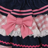 Girlary party look snspos Preppy Style Lolita Kawaii Skirts Japanese Sweet Mini Women Harajuku Cute Ball Gown Denim Skater Y2K High Waist Lace Cake Skirts