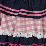 Girlary party look snspos Preppy Style Lolita Kawaii Skirts Japanese Sweet Mini Women Harajuku Cute Ball Gown Denim Skater Y2K High Waist Lace Cake Skirts