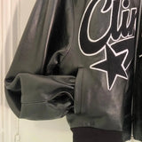 Girlary cute winter outfits New Y2K Streetwear Mens Motorcycle Wear Leather Jacket Clothes Hip Hop Letter Embroidery Oversized Jacket Punk Rock Zipper Coat