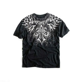 Girlary 90s Affliction Y2K Style Streetwear Tee Gothic Skull Cross Print Trendy Graphic T-shirts