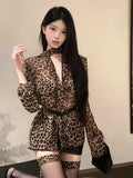 Girlary 2024 Spring Elegant French Top Office Lady Casual Outwear Long Sleeve Shirt Women Evening Party Sexy Y2k Blouse Korean Fashion