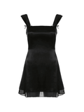 Girlary Reversible Sleeveless Black Mini Dress