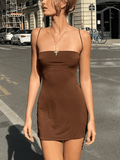 Girlary Y2K Bodycon Slip Mini Dress