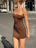 Girlary Y2K Bodycon Slip Mini Dress